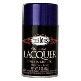 Testors 3 oz. Purple Licious Lacquer Spray Paint (3 Pack) 1842MT
