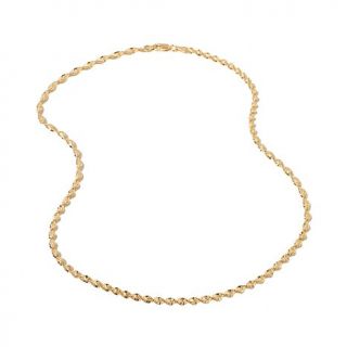 Technibond® Diamond Cut Twisted Herringbone 18" Necklace   7778960