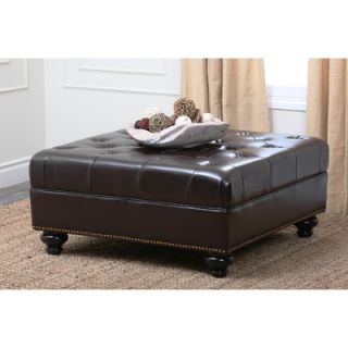 Soho Leather Cocktail Ottoman by Abbyson Living