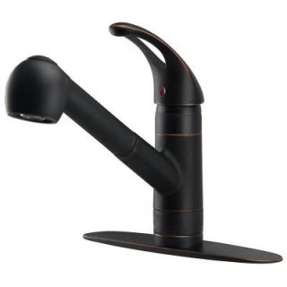 Ultra Faucets Classic Collection Single Handle Standard Kitchen Faucet in Oil Rubbed Bronze 15720287