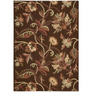 Nourison Crochet Chocolate 7 ft. 3 in. x 9 ft. 3 in. Wool Area Rug 122940