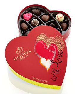 Godiva Chocolatier, 15 Pc. Limited Edition Valentine Paper Heart Box