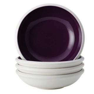 Rachael Ray Dinnerware Rise 4 Piece Stoneware Fruit Bowl Set in Purple 58739
