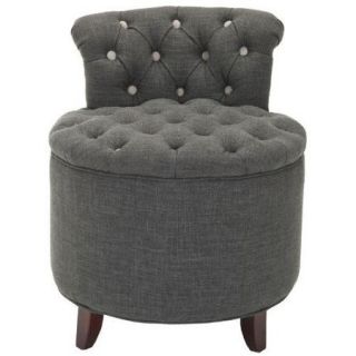 Safavieh Furniture MCR4518A Rebecca Tufted Vanity Stool