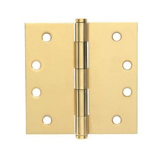 Schlage 1020 Plain Bearing General Hardware Door Hinge 4 x 4 ;Polished Brass