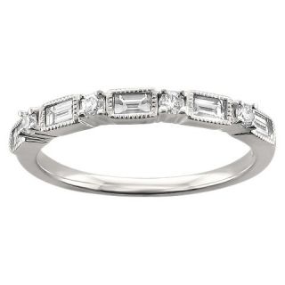 CT. T.W. Diamond Wedding Band in 14K White Gold (G H, VS2)