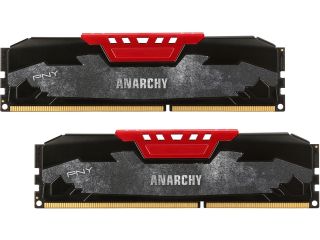 PNY Anarchy 8GB (2 x 4GB) 240 Pin DDR3 SDRAM DDR3 1600 (PC3 12800) Desktop Memory Model MD8GK2D316009AB Z