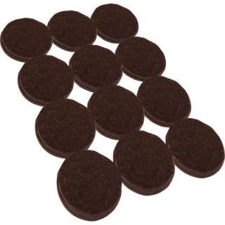 Everbilt 1 1/2 in. Heavy Duty Brown Self Adhesive Felt Pads (24 per Pack) 49876