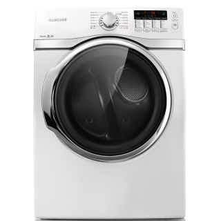 Samsung 7.4 cu ft Stackable Electric Dryer with Steam Cycle (White)