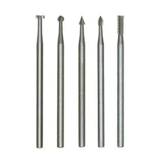 Proxxon Tungsten Different Shapes Vanadium Milling Bits (5 Piece) 28710