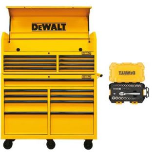 DEWALT 52 in. Steel Tool Chest Cabinet Combination, Yellow DWMT74952