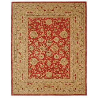 Safavieh Handmade Mahal Ancestry Red/ Ivory Wool Rug (8 x 10)