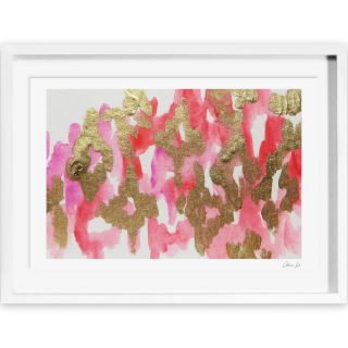 Artana Pink Palaris Framed Painting Print by Oliver Gal