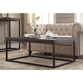 Elements Grey/Brown Coffee Table with Shelf   13045308  