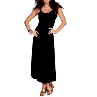 Womens Black Sequined Maxi Dress (Indonesia)