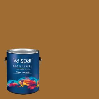 allen + roth Colors by Valspar Gallon Size Container Interior Semi Gloss Pre Tinted Cigar Bar Latex Base Paint and Primer in One (Actual Net Contents 127.34 fl oz)