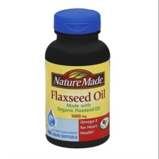 Nature Made Organic Flaxseed Oil 1000mg Dietary Supplement, 100ct