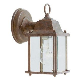 Livex Lighting Providence Wall Mount 1 Light Outdoor White and Weathered Brick Incandescent Lantern CLI MEN7506 18