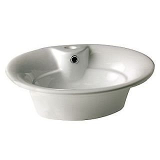 DecoLav Classically Redefined Biscuit Above Counter Vitreous China Vessel Bathroom Sink