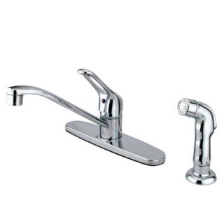Elements of Design Single Handle Centerset Kitchen Sink Faucet with