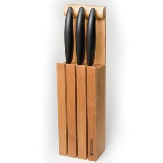 Kyocera Cutlery Cooks Tools 1 Piece Bamboo Knife Block