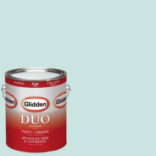 Glidden DUO 1 gal. #HDGB22 Lagoon Green Flat Latex Interior Paint with Primer HDGB22 01F