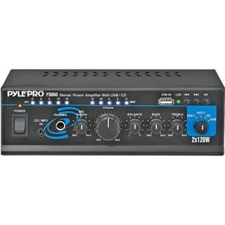 PyleHome PTAU45 240W Mini Stereo Power Amplifier with USB