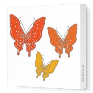 Avalisa Animals Butterfly Stretched Canvas Art