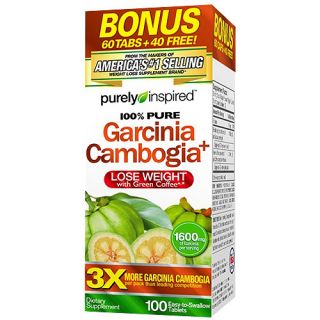 Purely Inspired 100% Pure Garcinia Cambogia Dietary Supplement Tablets, 100 count