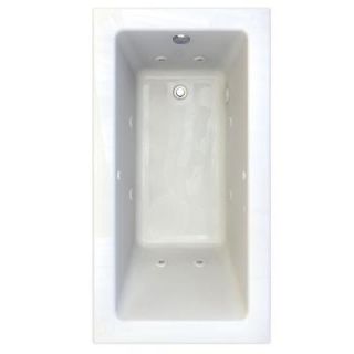 American Standard Studio EverClean 5 ft. x 32 in. Whirlpool Tub with 2 in. Edge Profile in White DISCONTINUED 2932018C D2.020