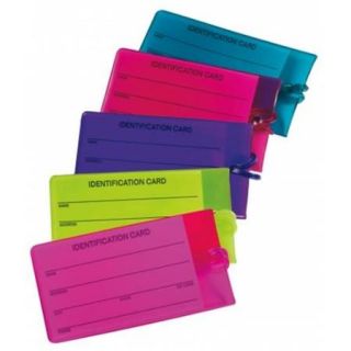 Franzus TS03JT Jelly Luggage Tags Assorted Colors 2 Count