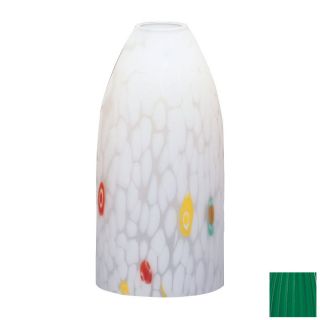 Nora Lighting 10 1/4 in x 4 7/8 in Green Bell Lamp Shade