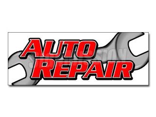12" AUTO REPAIR DECAL sticker car shop mechanic tools signs