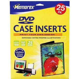 Memorex Cd/dvd Case Insert   Matte   25 Inserts   Cd/dvd Case Insert (memorex 32020713)
