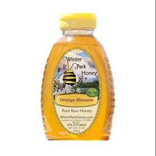 Raw Orange Blossom Honey 16oz (Pure Natural Honey)