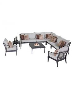 Astoria Sectional and Club Chair Set (9PC) by RST Outdoor