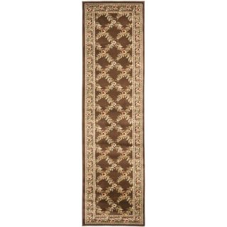 Safavieh Lyndhurst Brown and Brown Rectangular Indoor Machine Made Runner (Common 2 x 12; Actual 27 in W x 144 in L x 0.33 ft Dia)