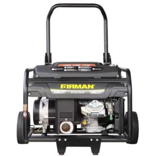 Firman Generators 7000 Watt Gasoline Powered Remote Start Portable Generator with Wheel Kit ECO7000RE