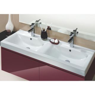 CeraStyle by Nameeks Mona Rectangle Ceramic Bathroom Sink