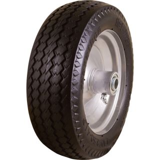 Marathon Tires Flat-Free Hand Truck Tire — 5/8in. Bore, 4.10/3.50–4in.  Flat Free Hand Truck Wheels