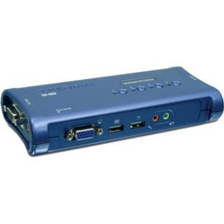 TRENDnet 4 Port USB Audio KVM Switch   VGA TK 409K