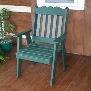 A & L Furniture Royal English Poly Recycled Plastic Outdoor Dining Chair