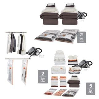 neatfreak neatbag Complete Combo Vacuum Bag Storage Set   9 Piece 7577T 76