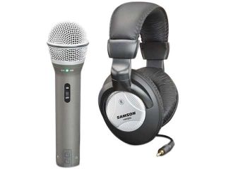 Samson Q2U Dynamic USB Microphone with HP20 Headphones