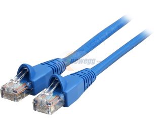 Rosewill RCAT5E 50BL 50 ft. Cat 5E Blue 24AWG, Bare Stranded Copper 350MHZ UTP Ethernet Patch Cord