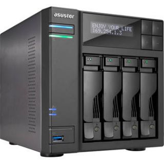 Asustor 4 Bay NAS Server with Intel Celeron N3150 AS6204T