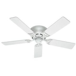 Hunter Low Profile III 52 in. White Indoor Ceiling Fan 53069