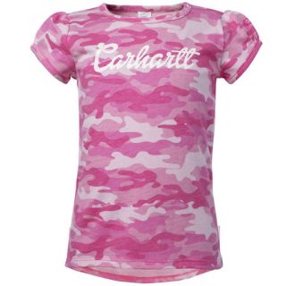 Carhartt Toddler Girls Pink Camo Short Sleeve Tee 955408