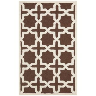 Safavieh Handmade Cambridge Moroccan Dark Brown Wool Area Rug (3 x 5