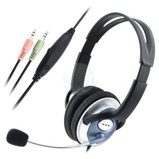 INSTEN Over the head Hands free VoIP/ Skype Wired Stereo Headset